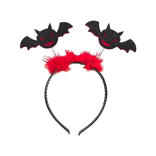 Vdaxvme Halloween Fledermaus Stirnband Pailletten Haarband Cosplay Kostüm Kopfbedeckung für Erwachsene Kinder Bühnenrequisiten Kopfbedeckung von Vdaxvme