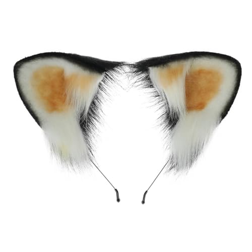 Vdaxvme Lesser Panda Ohr Stirnband Studenten Karneval Anime Charakter Haarband Tier Ohr Stirnband Weihnachten Plüsch Haarreifen von Vdaxvme