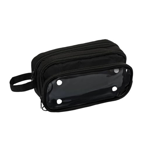 Vdaxvme Mehrschichtiges Federmäppchen mit Griff, hohe Kapazität, Stifteetui, abnehmbare Bleistift-Organizer, Schwarz , Size Approx. 215x90mm/8.46x3.54in Vdaxvme Mehrschichtiges Federmäppchen mit Griff, hohe Kapazität, Stifteetui, abnehmbare Bleistift-Organizer, Schwarz , Size Approx. 215x90mm/8.46x3.54in von Vdaxvme