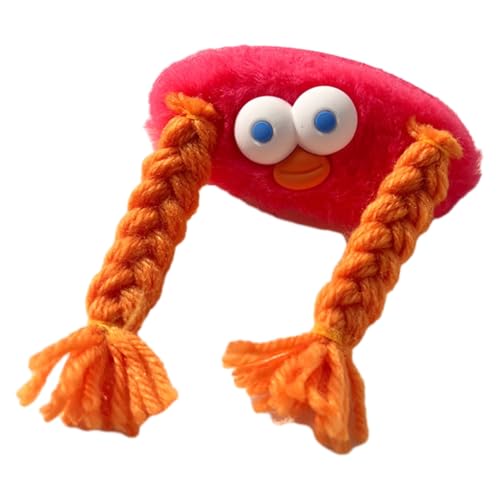 Vdaxvme Plüsch hässliche Puppe Lange Zöpfe Haarnadel für süße Mädchen Karneval Fotografieren Haarspangen Ästhetik Haarschmuck von Vdaxvme
