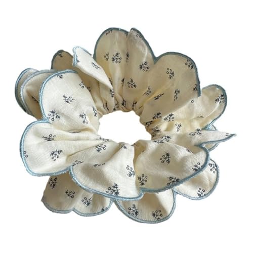 Vdaxvme Prinzessinnen-Haargummis, Blumen-Haargummi, bezauberndes Blumenmuster, Haargummi für Mädchen von Vdaxvme