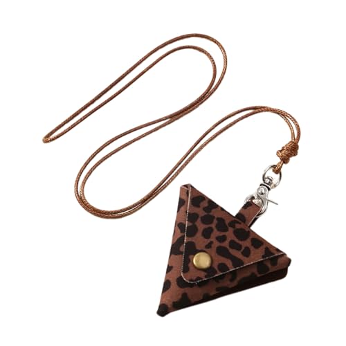 Vdaxvme Robuste Vintage-Leder-Halskettenbeutel für Kopfhörer und Münzen, kleine lange Designs für modische Frauen von Vdaxvme