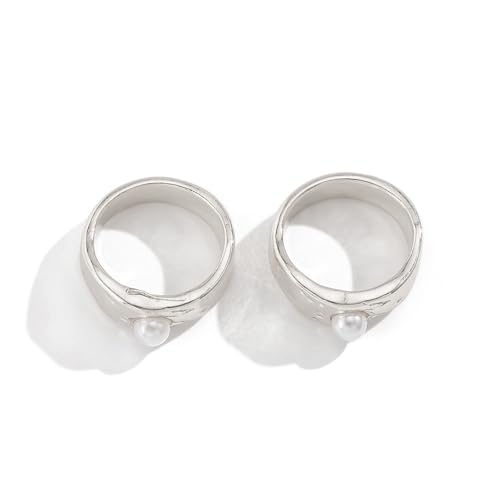 Vdaxvme Verstellbares Blumenring-Set mit Kunstperlen, Akzent für Frauen, eleganter Charme und Statement-Schmuck-Statement, Size 1.7cm/0.67inch, Imitationsperle, Legierung Vdaxvme Verstellbares Blumenring-Set mit Kunstperlen, Akzent für Frauen, eleganter Charme und Statement-Schmuck-Statement, Size 1.7cm/0.67inch, Imitationsperle, Legierung von Vdaxvme