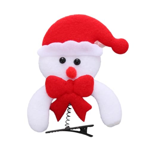 Vdaxvme Weihnachts-Haarklammer mit Cartoon-Motiv für Damen und Kinder, Pony, für Fotos, Einkaufen, Reisen, rutschfest, von Vdaxvme