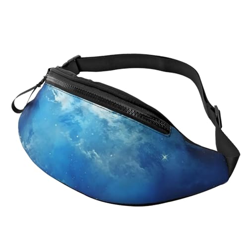 Bauchtasche, modische Bauchtasche für Damen und Herren, leichte Bauchtasche, Hüfttasche für Hundelaufen, Reisen, Galaxy Blue, Einheitsgröße von VducK