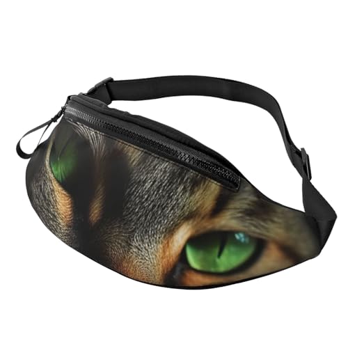 Bauchtasche, modische Bauchtasche für Damen und Herren, leichte Bauchtasche, Hüfttasche für Hundelaufen, Reisen, Schlafende Katze, Einheitsgröße von VducK