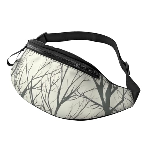 Bauchtasche für Damen, große Umhängetasche, trendige Brusttasche, Baum, Blumen, Naturlandschaft, Hüfttasche für Reisen, Baumzweig, Einheitsgröße von VducK