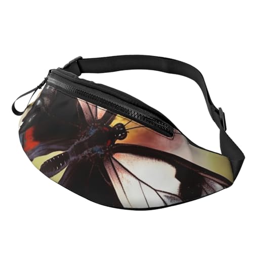 Bauchtaschen für Damen, große Umhängetasche, trendige Brusttasche, Bengalischer Tiger, Hüfttasche für Reisen, Beauty Butterfly, Einheitsgröße von VducK