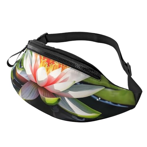 Bauchtaschen für Damen, große Umhängetasche, trendige Brusttasche, Wassermelone, Hüfttasche für Reisen, Seerose, Einheitsgröße von VducK