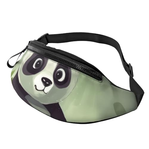 Bauchtaschen für Damen, große Umhängetasche, trendige Brusttasche, goldfarbenes Dollarzeichen, Hüfttasche für Reisen, Panda, Einheitsgröße von VducK