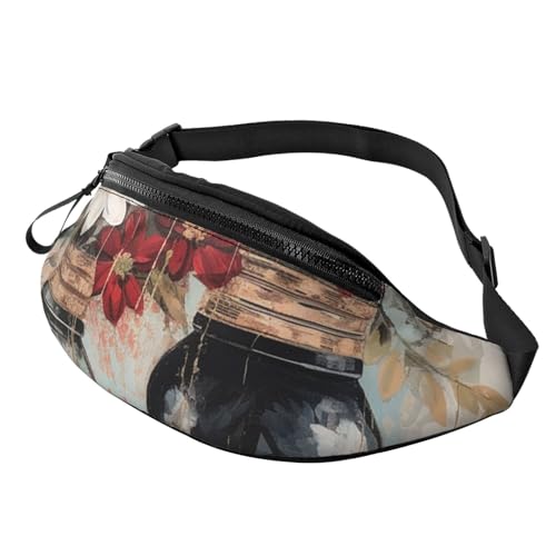 Bauchtaschen für Damen, große Umhängetasche, trendige Brusttasche, schöne Blumen, Berge, Hüfttasche für Reisen, Schöne Blume, Einheitsgröße von VducK