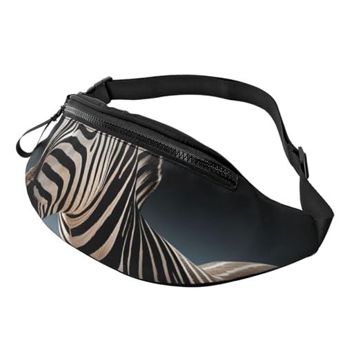 Gürteltasche für Damen, große Umhängetasche, trendige Brusttasche, Fenster, Blumen, Hüfttasche für Reisen, Wild Animals Zebra, Einheitsgröße von VducK