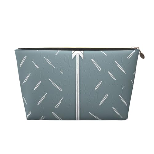 Kosmetiktasche, Reise-Make-up-Tasche für Damen, groß, Cartoon, weißer Pfeil, Organizer, Kulturbeutel, Reißverschluss-Tasche, gold, Einheitsgröße, Kosmetiktasche von VducK