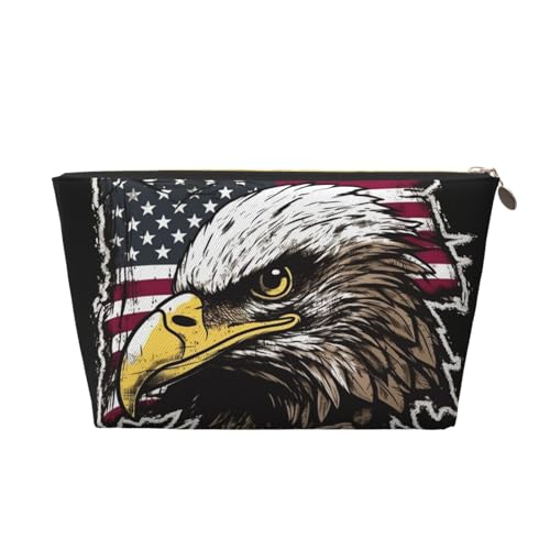 Kosmetiktasche, Reise-Make-up-Tasche für Damen, groß, US-Armee, coole amerikanische Flagge, Adler, Organizer, Kulturbeutel, Reißverschluss, Geldbörse, gold, Einheitsgröße, Kosmetiktasche Kosmetiktasche, Reise-Make-up-Tasche für Damen, groß, US-Armee, coole amerikanische Flagge, Adler, Organizer, Kulturbeutel, Reißverschluss, Geldbörse, gold, Einheitsgröße, Kosmetiktasche von VducK