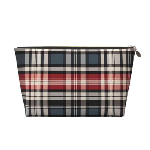 Kosmetiktasche, Reise-Make-up-Tasche für Damen, groß, kariert, Organizer, Kulturbeutel, Reißverschluss, Geldbörse, gold, Einheitsgröße, Kosmetiktasche Kosmetiktasche, Reise-Make-up-Tasche für Damen, groß, kariert, Organizer, Kulturbeutel, Reißverschluss, Geldbörse, gold, Einheitsgröße, Kosmetiktasche von VducK