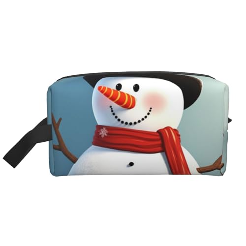 Kulturbeutel für Damen und Herren, Reise-Make-up-Tasche, Make-up-Organizer, Kosmetiktasche, niedlicher Schneemann, hängende Kulturbeutel, Rasiertasche mit großer Kapazität für Reisen, Niedlicher von VducK