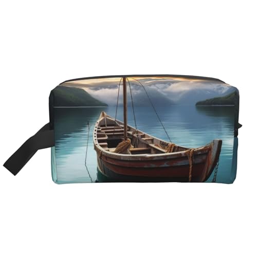 Kulturbeutel für Damen und Herren, Reise-Make-up-Tasche, Make-up-Organizer, Kosmetiktasche, silberfarben, Weihnachtsbälle, hängende Kulturbeutel, Rasiertasche mit großer Kapazität für Reisen, von VducK