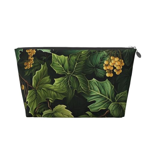 Reise-Kulturbeutel für Damen, Herren, Reben und Blätter, Make-up-Tasche, große Kapazität, Kosmetiktasche, wasserabweisend, Kosmetiktasche, silber, Einheitsgröße, Kosmetiktasche Reise-Kulturbeutel für Damen, Herren, Reben und Blätter, Make-up-Tasche, große Kapazität, Kosmetiktasche, wasserabweisend, Kosmetiktasche, silber, Einheitsgröße, Kosmetiktasche von VducK