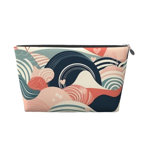 Reise-Kulturbeutel für Damen und Herren, abstrakte Linienzeichnung, Make-up-Tasche, große Kapazität, Kosmetiktasche, wasserabweisend, Kosmetiktasche, silber, Einheitsgröße, Kosmetiktasche Reise-Kulturbeutel für Damen und Herren, abstrakte Linienzeichnung, Make-up-Tasche, große Kapazität, Kosmetiktasche, wasserabweisend, Kosmetiktasche, silber, Einheitsgröße, Kosmetiktasche von VducK