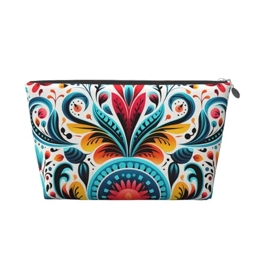 Reise-Kulturbeutel für Damen und Herren, traditionelles Muster, Make-up-Tasche, große Kapazität, Kosmetiktasche, wasserabweisend, Kosmetiktasche, silber, Einheitsgröße, Kosmetiktasche Reise-Kulturbeutel für Damen und Herren, traditionelles Muster, Make-up-Tasche, große Kapazität, Kosmetiktasche, wasserabweisend, Kosmetiktasche, silber, Einheitsgröße, Kosmetiktasche von VducK