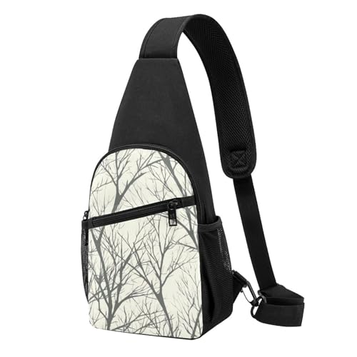 Umhängetasche für Damen, Bauchtasche, Baum mit Ast, Landschaft, Brusttasche, Tagesrucksack für Wandern, Reisen, Hüfttasche, Baumzweig, Einheitsgröße von VducK