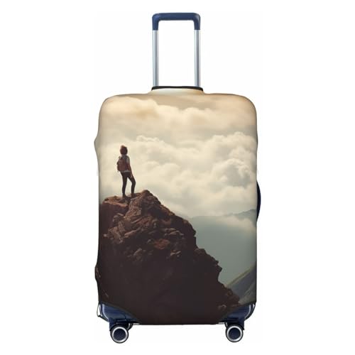 VducK Reisegepäckhülle, elastisch, für Damen auf einem Oberteil, modischer Koffer-Schutz, passend für 45,7 - 81,3 cm Gepäck, Schwarz , M, Koffer von VducK