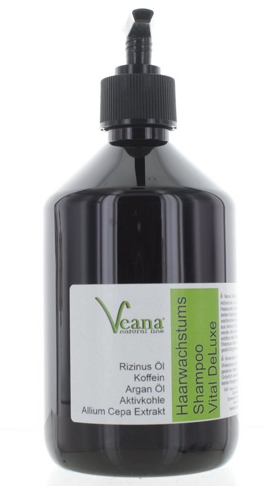 Veana Kopfhaut-Pflegeshampoo VEANA HAARWACHSTUMS - SHAMPOO VITAL DELUXE (500ML) - HAARAUSFALL, fördert Haarwachstum, stoppt Haarausfall, mindert Kopfhautentzündungen von Veana