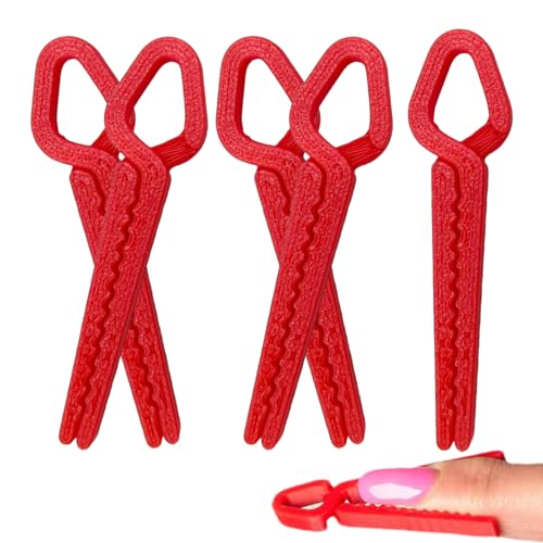 Nail Polish Protector, Finger Skin Protection Clip Set of 5, Reusable Spill Proof 3d Print Nails Guard, Smooth Application Aid, for Salon Use, Everyday Nail Care, 1.97x0.47x0.2 In von Veasbuu