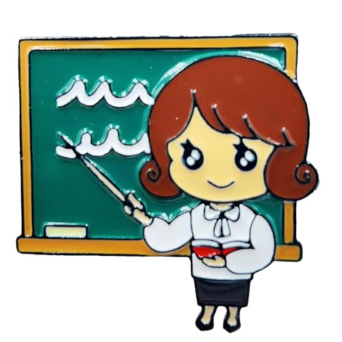 Veasbuu Lehrer Pins | Lehrer Broschen Metall Dekorative Pins - Brosche Anstecknadel Hemd Clips Urlaub Brosche Brosche Anstecknadel Anstecknadel für Frauen Mädchen Dekorationen von Veasbuu