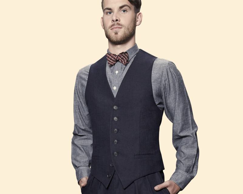 30Er 40Er Jahre Weste Marineblau Baumwolle Leinenmischung Swing Weste Lindy Hop 1940 1930 30Er 40Er Jahre Weste Marineblau Baumwolle Leinenmischung Swing Weste Lindy Hop 1940 1930 von VeconaVintage