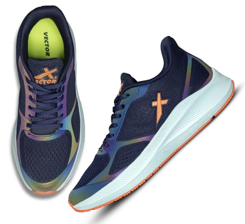 Vector X Herren Reflector Sneaker, Navy, 44 EU von Vector X