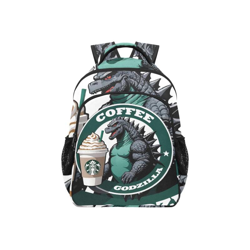 Rucksack Big Godzilla Coffee Gojira Kaiju von VectorMerchShop