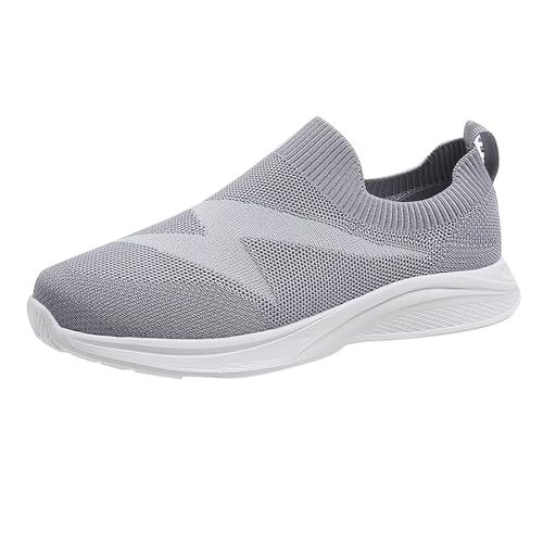 Vectry Damen-Sommer-Mesh-atmungsaktive leichte Laufschuhe und Sport-Einzelschuhe Damenschuhe Silber 38 (Grey, 36) von Vectry