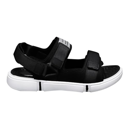 Vectry Herren Sandalen Sport Sommer Strand Hausschuhe Schieben Outdoor Remote Hausschuhe Sandalen Schwarze Schuhe Herren 45 (White, 41) von Vectry