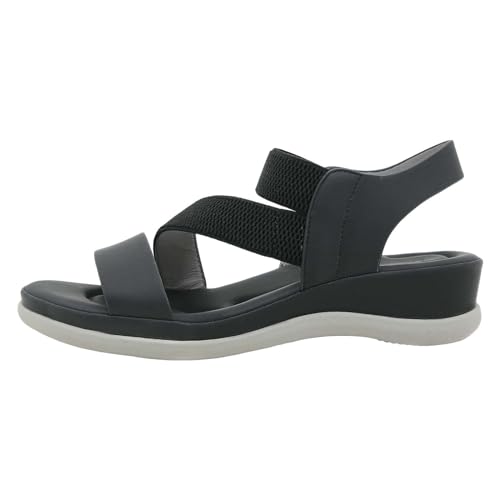 Vectry Koel Sandalen Kinder Orthoslipper Hallux Valgus Schiene Treckingsandalen-Damen Damen-RöMerschuhe Mit Elastischem Slope-Boden, Sommermode, Damen-Sandalen, Strandsandalen Schwarz Größe 40 von Vectry