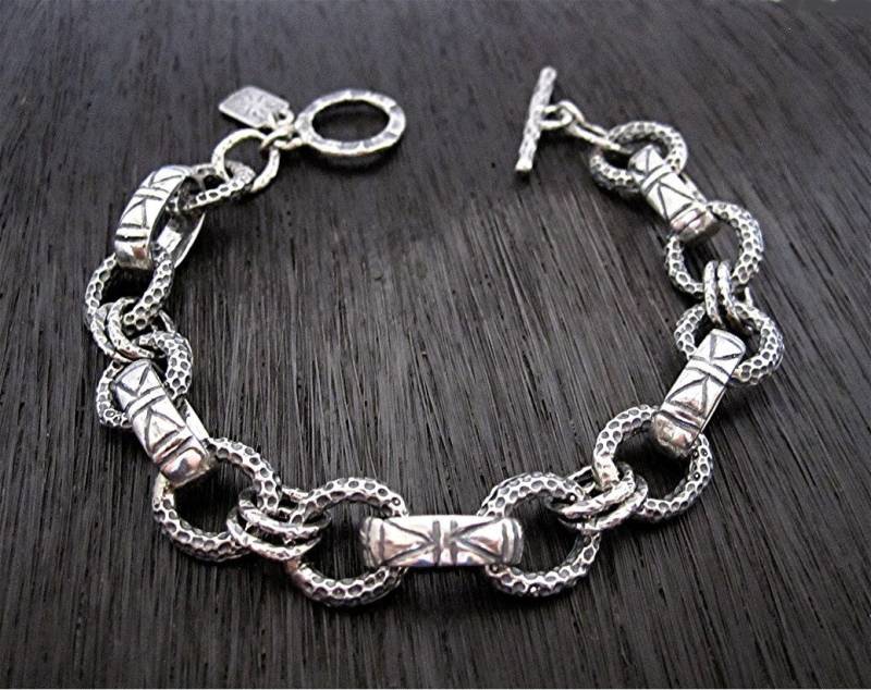 Rustikales Handgemachtes Sterling Silber Artisan Armband | Mehrere Längen Erhältlich | N Rustikales Handgemachtes Sterling Silber Artisan Armband | Mehrere Längen Erhältlich | N von VedeliDesigns