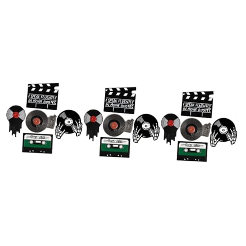 Veemoon 1-5 Stück Retro Schallplatten-Emaille Pins Für Musikliebhaber – Anstecknadeln Im Rock Stil Für Kleidung Taschen Und Jacken – Einzigartige Broschen Im Vintage Design von Veemoon