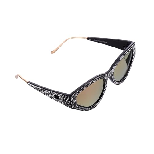 Veemoon 1 Paar Dreieckige Sonnenbrille Für Damen Und Herren - Mit Funkelndem Strass - Retro Design Ideal Für Strand Und Freizeit UV Schutz Modisches Accessoire Für Sonnige Veemoon 1 Paar Dreieckige Sonnenbrille Für Damen Und Herren - Mit Funkelndem Strass - Retro Design Ideal Für Strand Und Freizeit UV Schutz Modisches Accessoire Für Sonnige von Veemoon