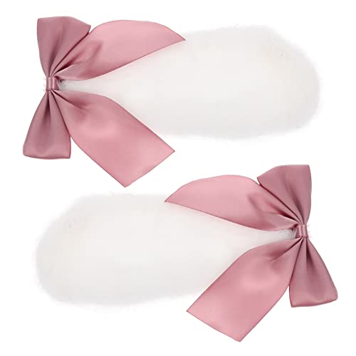 Veemoon 1paar Plüsch Hasenohren Haarschmuck Für Junge Mädchen Und Erwachsene Niedliche Lolita Cosplay Haarspangen Für Halloween Karneval Und Themenpartys Verschiedenen Farben von Veemoon