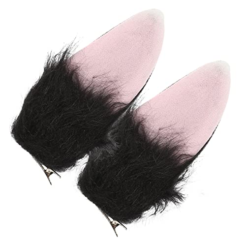 Veemoon 1paar Kuschelige Bunny Ohren Haarspange Für Cosplay Niedliche Für Karneval Halloween Und Ostern Mehrfarbige Plüschige Tierohren Headwear Für Mädchen von Veemoon