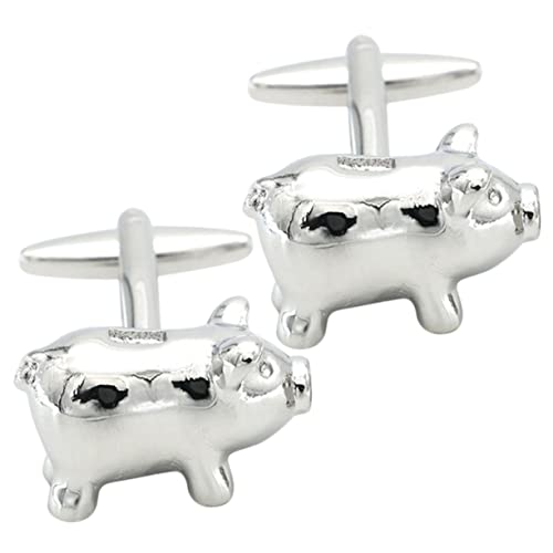 Veemoon Manschettenknöpfe Für Männer Mit Schweinchenmotiv Kreativer Hemdaccessoire Aus Kupfer Für Anzüge Und Formelle Anlässe von Veemoon