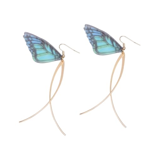Veemoon 1 Paar Leichtgewichtige Dangle Ohrringe mit Schmetterlingsdesign Retro Farbenfroh Partys Stilvolle Perlverzierte Ohrringe für Damen von Veemoon