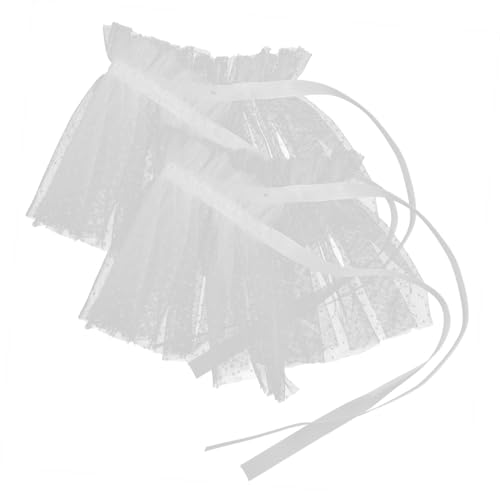 Veemoon Damen Tüll Armstulpen Faux Kurze Handgelenksmanschetten Fingerloses Hochzeitsaccessoire Stretch Mesh Armband Für Party von Veemoon