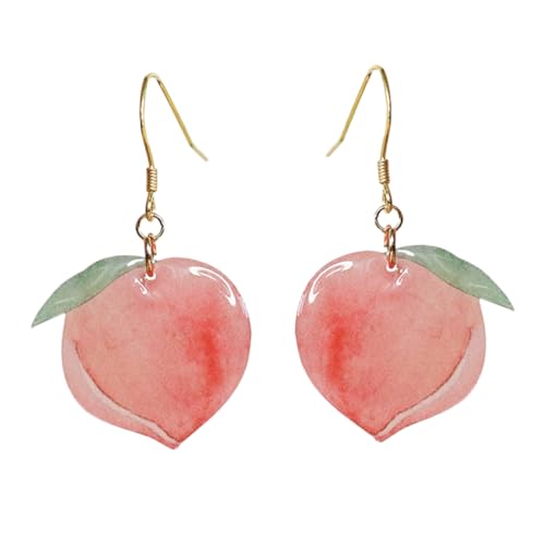Veemoon 1 Paar Pfirsich Ohrringe Creolen Schlenker Tropfen Damen Ohrschmuck Pfirsiche Ohrhänger Schmuck Ohrhänger Rosa Veemoon 1 Paar Pfirsich Ohrringe Creolen Schlenker Tropfen Damen Ohrschmuck Pfirsiche Ohrhänger Schmuck Ohrhänger Rosa von Veemoon
