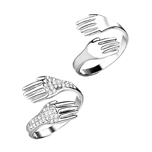 Veemoon Kupferring Paar Ringe für Männer und Frauen Dekorativer Fingerring Sicherheitsmaterial Glatte Oberfläche Zartes Design von Veemoon