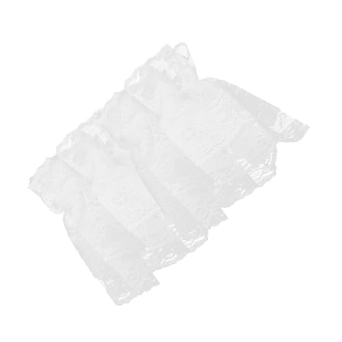 Veemoon 1 Paar Spitzenärmel Braut-spitzen-manschette Zubehör Für Hochzeitsfeiern Manschette Für Hochzeit Braut Fingerlose Spitzenhandschuhe Hochzeit Brautmanschette Spitzenmanschette Weiß von Veemoon