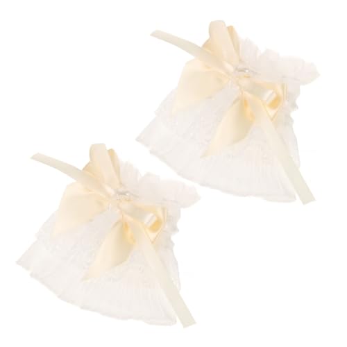 Veemoon Handgelenkmanschetten Spitzenmanschetten Abnehmbare Puffärmel Damen-kleid-zubehör Fingerlose Ärmel Für Kleider von Veemoon