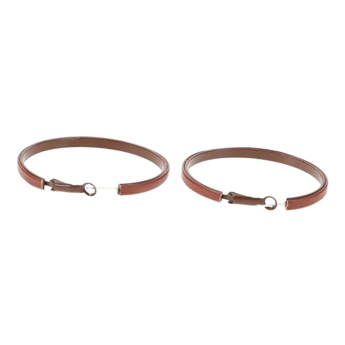 Veemoon Elegante Creolen Aus Braunem Leder Große Creolen Für Damen Stilvolle Ohrklemmen Modeschmuck Ohrringe Übertriebenes Design von Veemoon