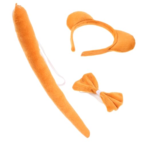 Veemoon 1 Satz Bärenkostüm Set für Erwachsene Bärenohren Haarreif und Fliege für Halloween Geburtstagsfeiern und Kostümpartys Gemütliches Tier Cosplay Zubehör von Veemoon