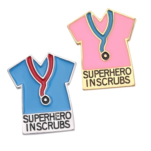 Veemoon 1 Satz Cartoon Brosche Kreative Emaille Anstecknadel Für Ärzte Krankenschwestern Langlebig Hautfreundlich Für Kleidung Schals Hüte Modisches Accessoire 2 Stück von Veemoon